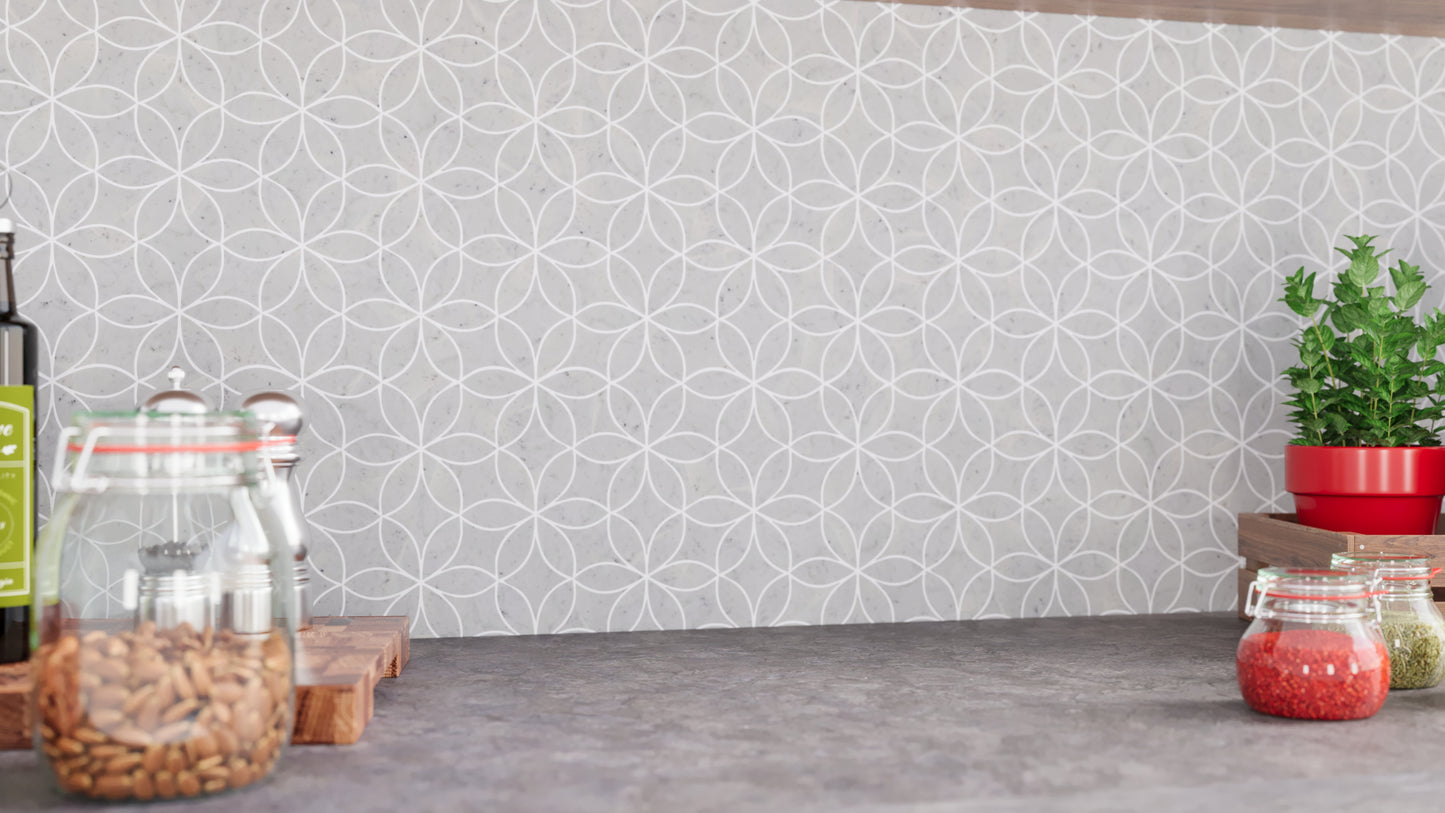 White - Kitchen - White carrara